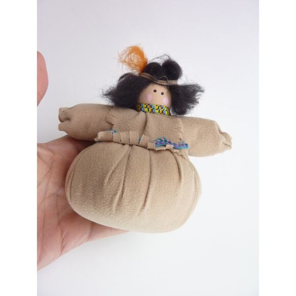 Vintage Native American Indian Folk Art Stuffed Doll - Picture 5 of 5